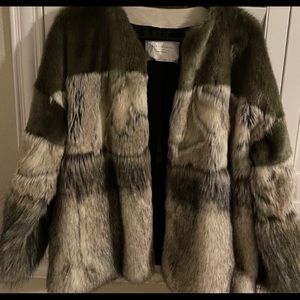 Zara furry coat